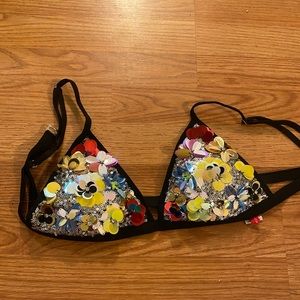 Signature swim top ASOS sequin festival